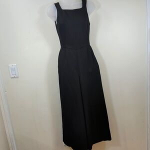 Aritzia Wilfred Ecoulement Women's Tie Back Black Sleeveless Jumpsuit , Size 2